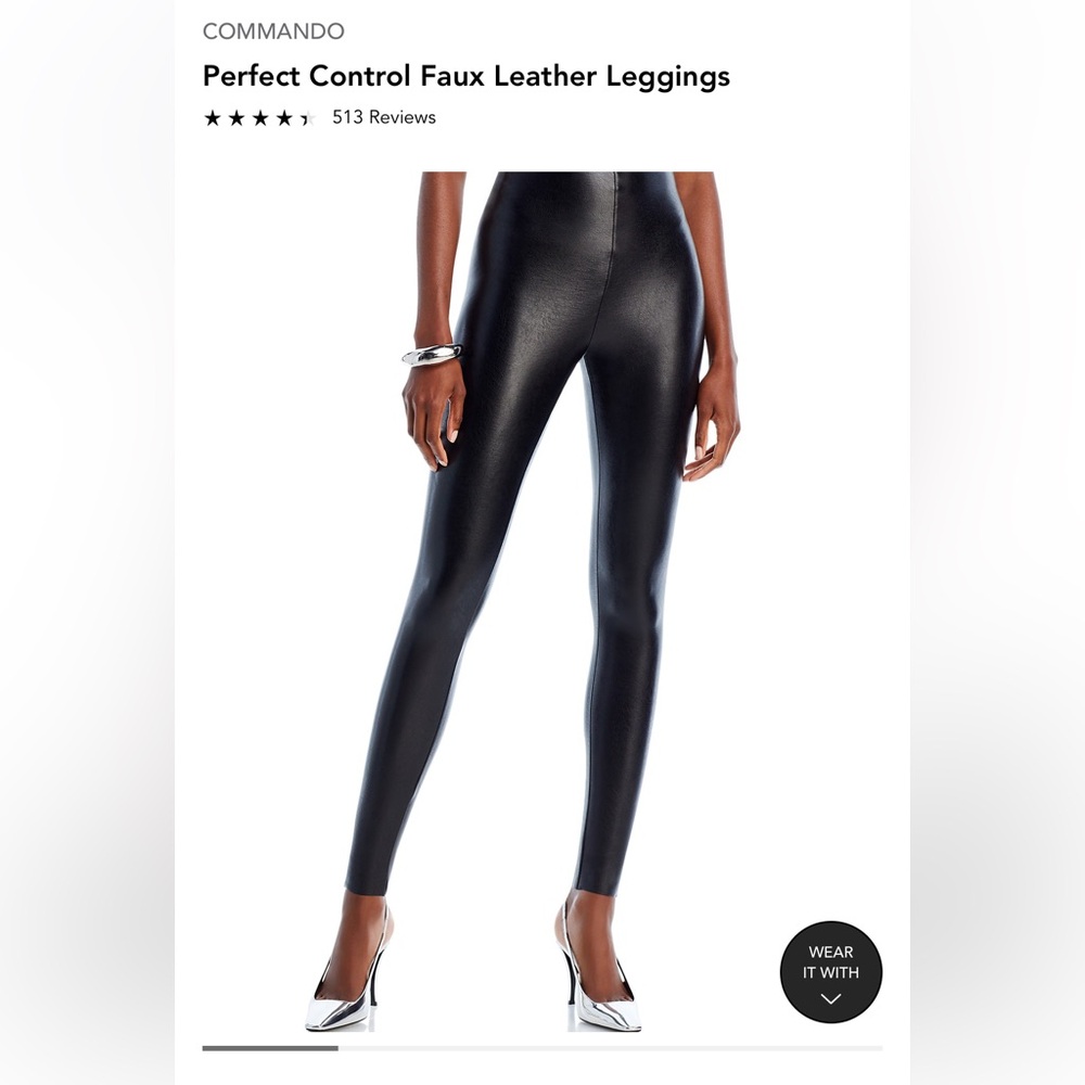 Commando Perfect Control Faux Leather Leggings